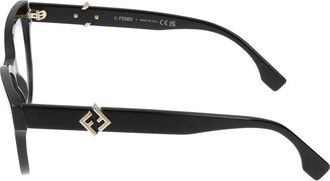 Fendi Maison Fendi FE50134I Cat-Eye Acetate Eyeglasses - Black