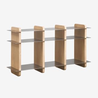 Sklum Estanter&iacute;a 150x40 Cm En Madera De Mango Y Acero Tokyo Sklum