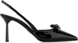 Prada Black leather pumps