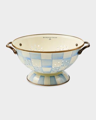 MacKenzie-Childs Sky Check Large Colander