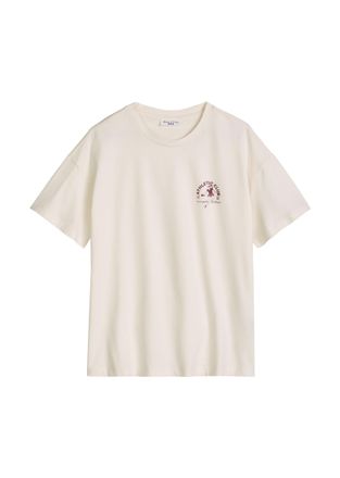 Marc O'Polo Denim T-Shirt MARC OPOLO DENIM, Damen, Gr. XL, silky wei&szlig;, Jersey, Obermaterial: 100% Baumwolle, relaxed fit normal, Rundhals, Shirts T-Shirt, relaxed aus B