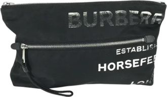 Burberry Pre-owned Fabric clutches - Heren - Vintage Clutch - Zwart - ONE Size - Vintage