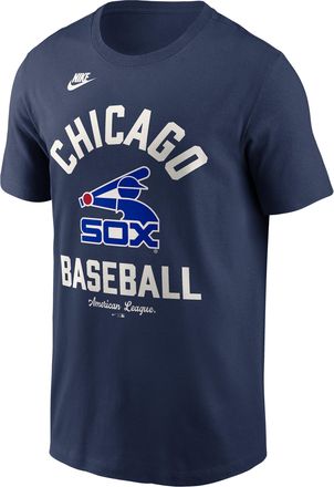 Nike Chicago White Sox Cooperstown Nike Mens MLB T-Shirt in Blue | N19944BCWS-079
