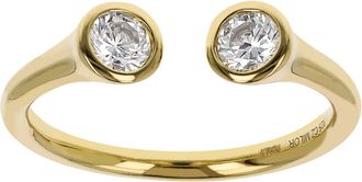 Autentica Bezel Set Cuff Ring