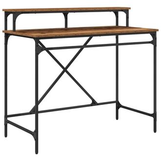 vidaXL Vidaxl Scrivania Legno Vecchio Legno Ingegnerizzato 100 X 50 X 90