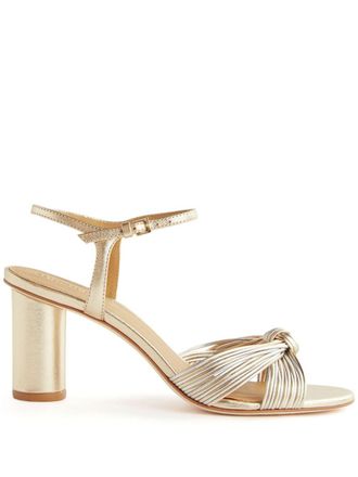 Reformation Petra leren sandalen - Goud