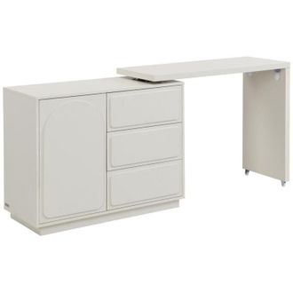 Vente-Unique Pascal Morabito - Toeletta con angolo girevole 3 cassetti e 1 anta mdf Beige velanto