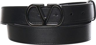 Valentino Garavani Vlogo Signature Calfskin Belt