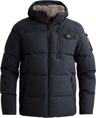 PME Legend Semi long jacket Yetcraft - Heren - Jassen - Blauw - Maat: 3XL Wol