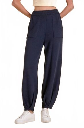 Elan Womens Knit Sweater Pant In Navy