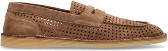 Dolce & Gabbana Su&egrave;de schoenen type loafers - Heren - Loafers - Bruin - 40 EU - Su&egrave;de - Schoenen