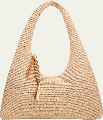 Loeffler Randall Willow Crochet Zip Hobo Bag