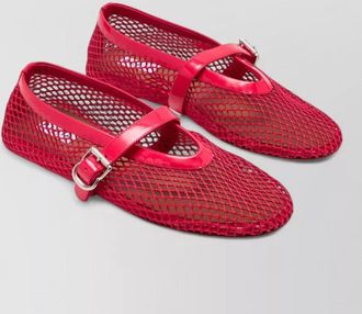 Alaia mesh ballerina flats