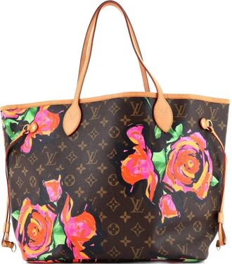 Louis Vuitton Neverfull Limited Edition Monogram Roses MM tote bag - Bruin