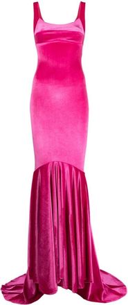 Atu Body Couture pleated-skirt pleated maxi dress - women - Polyester - S - Pink