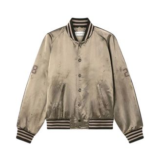Golden Goose Bomber Jackets, male, Beige, Size: XL Bomber Jacket
