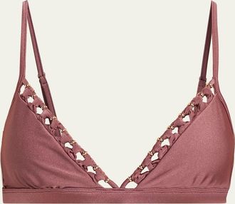 Zimmermann Aster Bead Detail Bikini Top