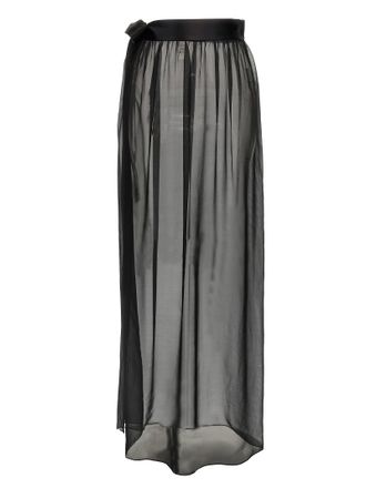 Dolce & Gabbana Black Silk Mini Womens Skirt