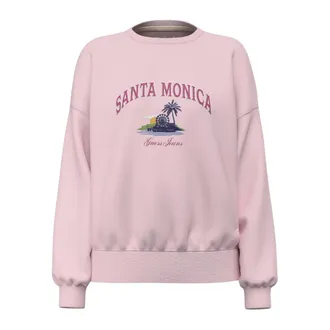 Guess Hoodies & sweatvesten, Dames, Roze, M, Katoen, Katoenen sweater