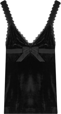 Ronny Kobo Emmi Bow-embellished Velvet Mini Dress - Black - S (UK8-10 / S)