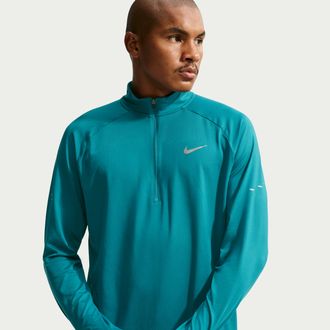 Nike Mens Stride Dri-FIT 1/2-Zip Running Mid Layer in Blue | HV2180-372