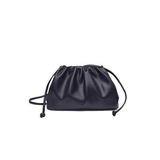 Generic Leather Women Shoulder Bag Small Cloud Crossbody Bags, Compatible For Female Handbags(Black)