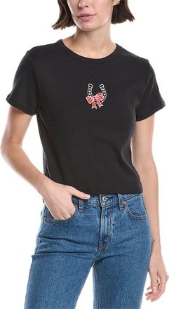 Girl Dangerous Girl Dangerous Horseshoe Bow Crop T-Shirt