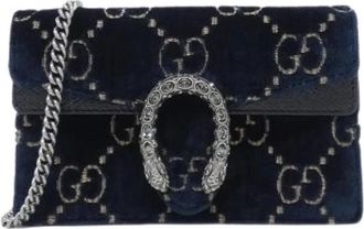 Gucci Borsa a spalla Dionysus GG in velluto Pre-owned - - Pre-owned - Donna - Blu - ONE SIZE