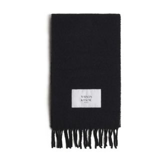Maison Kitsun&eacute; Bufanda de Alpaca - Accessories - Hombre - Negro - ONE SIZE