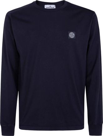 Stone Island Long Sleeves Classic T-Shirt - Heren - Longsleeves - Zwart - 3XL - Katoen - Tops