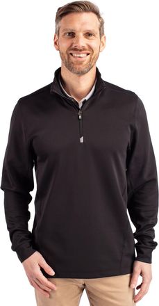 Cutter & Buck Traverse Stretch Eco Quarter Zip Mens Pullover