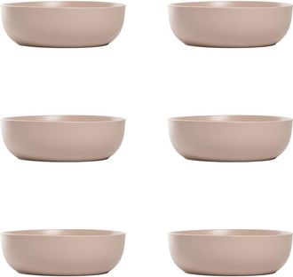 10 Strawberry Street Set Of 6 Wazee Matte Coupe Dinnerware Bowls
