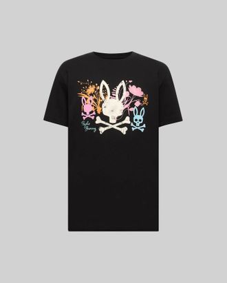 Psycho Bunny Mens Santino Graphic Tee 001 BLACK / XXL