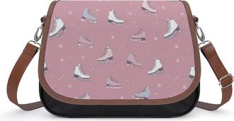 Generic Ice Skating Skates Fashion Womens Crossbody Bags Novelty Handbag Shoulder Bag Purse