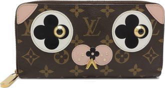 Louis Vuitton Brown Pink Rose Ballerine Monogram Rose Long Wallet (Bi-Fold) (Pre-Owned)