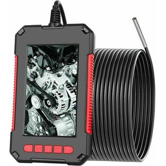 OEM Endoscopio Industrial Hd 1080p, Pantalla 4.3, C&aacute;mara Serpiente 5.5mm, 6 Led, Bater&iacute;a 2600mah, Cable Semirr&iacute;gido 10m - Rojo
