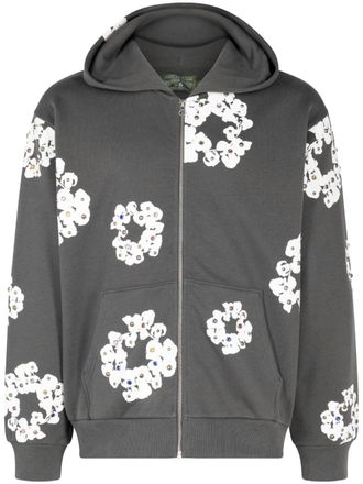 Adidas Damen W Lin Ft Fz Hd Hoodie In Schwarz, Verschiedene Größen, Nur