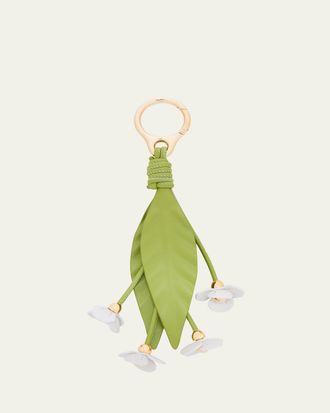 Loewe x Paulas Ibiza Strawberry Flower Bag Charm in Calfskin Leather