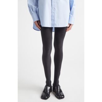 Maison Margiela Stretch Cupro Leggings in Black at Nordstrom, Size X-Small