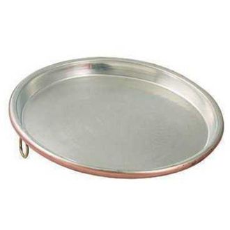 Vigor Fuente De Cobre Envejecido Vigor Pesado Redonda Borde De 3 Cm De Grosor, Di&aacute;metro De 30 Cm