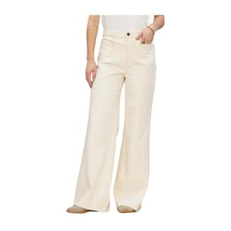 Nukus Nukus - Scarlet Pants - Dames - Jeans - Beige - Maat: L Katoen