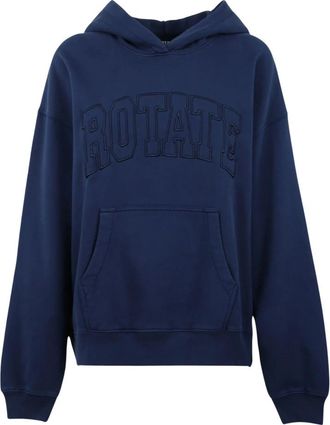 Rotate Rtclassic Sweat Hoodie - Dames - Hoodies - Blauw - XS - Katoen - Hoodies & sweatvesten