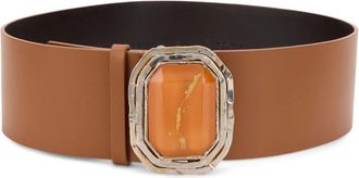 Alberta Ferretti Leather Belt - female - Alberta Ferretti - Belts - Brown - S - Accessories