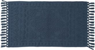 French Connection Nellore Fringe Bath Rug in Navy at Nordstrom Rack, Size 26X49