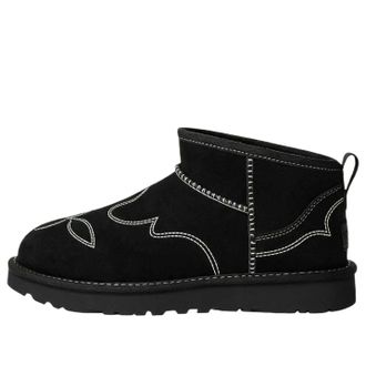 UGG (WMNS) UGG Classic Ultra Mini Western Black 1180628-BLK