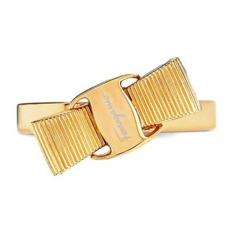 Ferragamo Vara Bow Ring - Accessories - Mujer - Amarillo - ONE SIZE