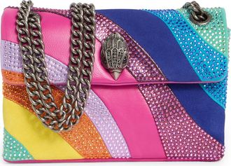 Kurt Geiger Mini Kensington Convertible Leather Crossbody Bag in Pink Multi at Nordstrom Rack