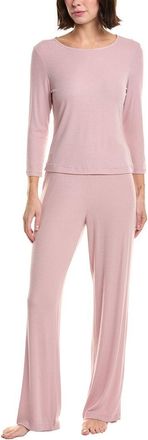 Natori 2Pc Rib Essentials Pajama Set