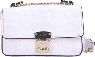 Guess Eliette Mini Crossbody Tas - Dames - Schoudertassen - Paars - ONE Size - Leer - Tassen