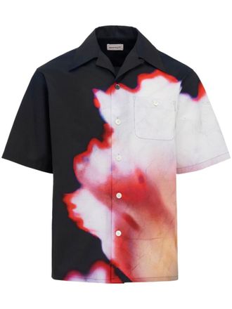 Alexander McQueen Multicolor Floral Print Shirt